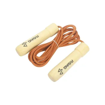 Ruisi Fitness Training Non Countable Jump Ropes Adults Cow Leather, Wooden 2.8m