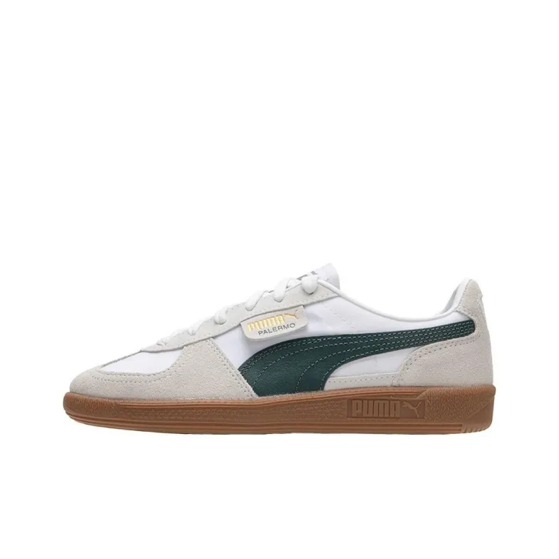 PUMA Palermo Low Top Casual Shoes Unisex Gray Green-0