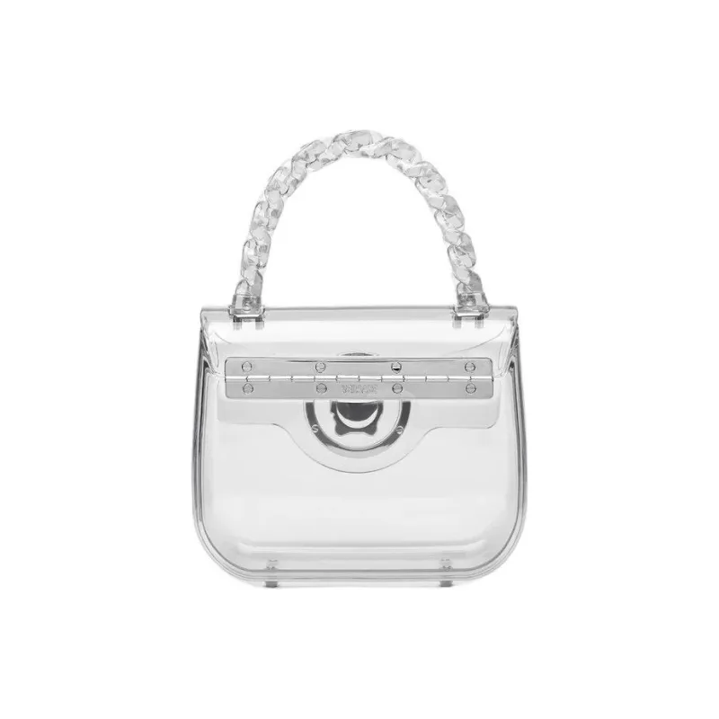 VERSACE La Medusa Acrylic Shoulder Bag Crossbody Bag Handbag Mini Women's Transparent-2