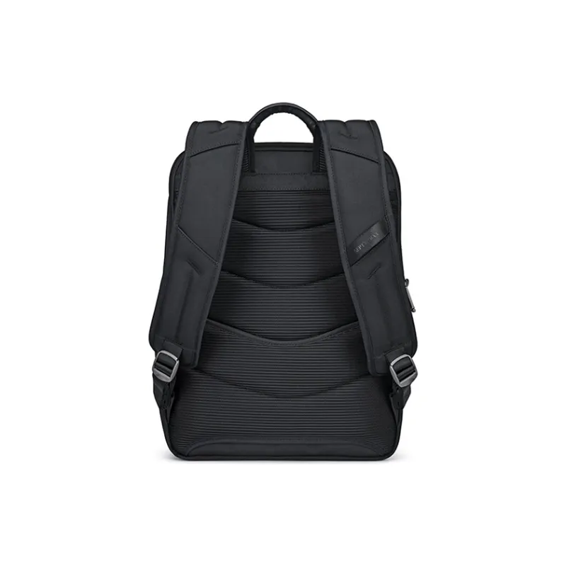 SEPTWOLVES Fabric Backpack Laptop Bag Men's Black-3