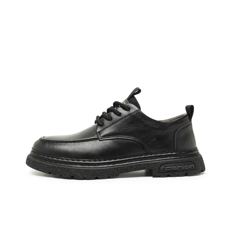 MUSNODO Dress Shoes Men Mid Top Black/Brown-0