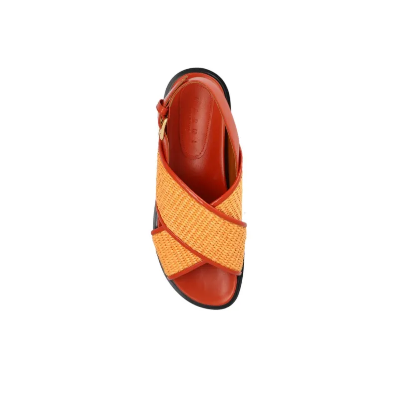MARNI Fussbett Cross-Strap Sandals Women's-4