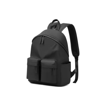 Slazenger PU Soft Leather Travel Backpack Backpack Unisex Black Gray
