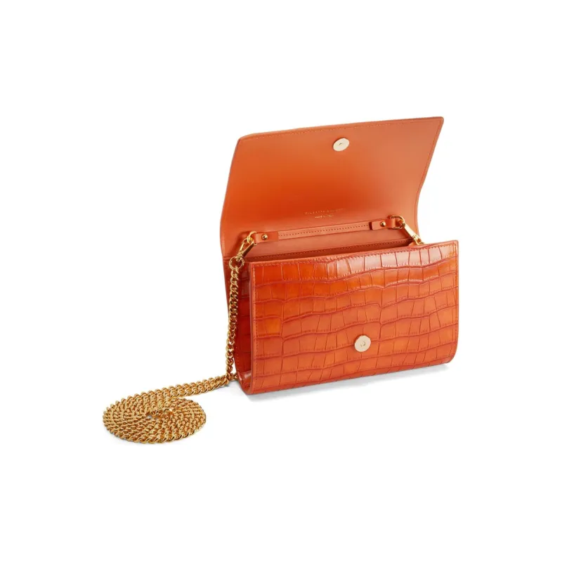 Giuseppe Zanotti Wendy Crocodile-effect Clutch Bag-3