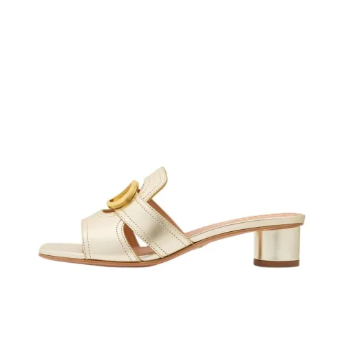 DIOR 30 Montaigne Slide Slippers 3.5cm Women's Gold