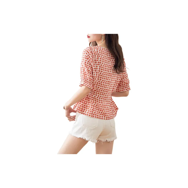 Still Quiet Shirt Women's Orange Pink/Multicolor-2