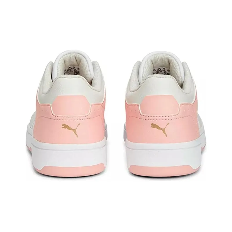 PUMA Rebound Layup Slip Resistant Cushioning Low Top Skateboard Shoes Unisex Pink White-4