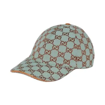 GUCCI Canvas Baseball Caps Women's Green