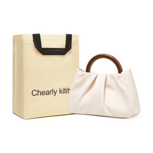 Chearly Kitity Synthetic Leather Crossbody Bag, Shoulder Bag, Cloud Bag, Handbag Regular Women's Ecru