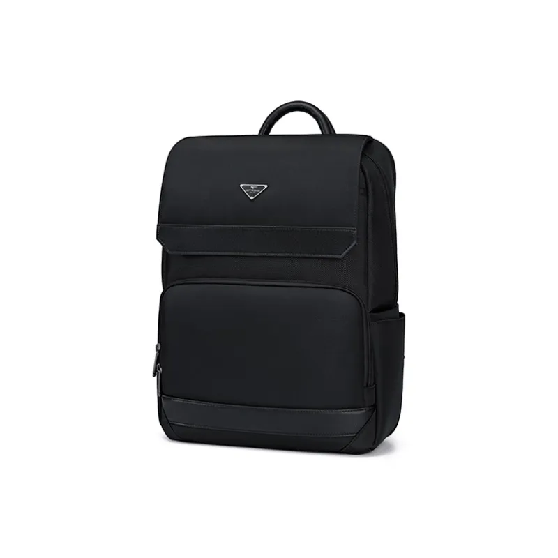 SEPTWOLVES Fabric Backpack Laptop Bag Men's Black-1