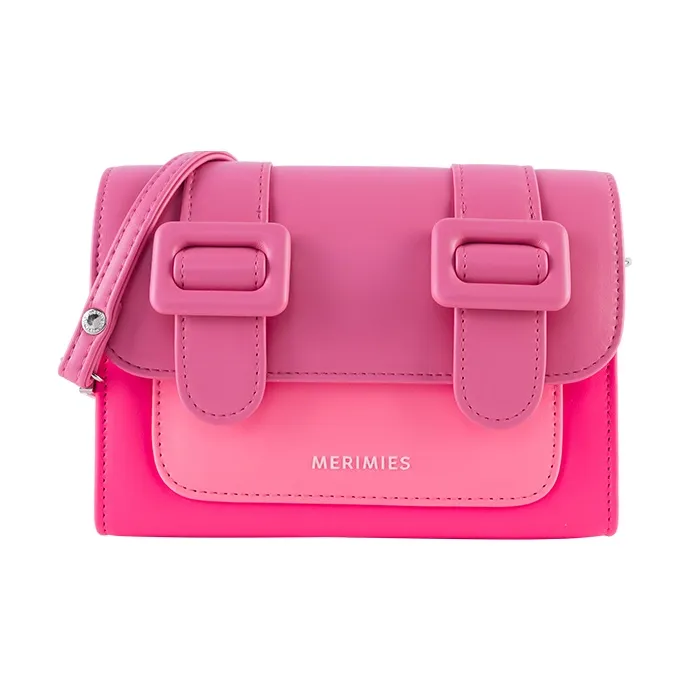 MERIMIES PU Shoulder Bag Small Size Women's Pink-1