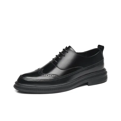 Shanpijiang Dress Shoes Men Low-Top Black