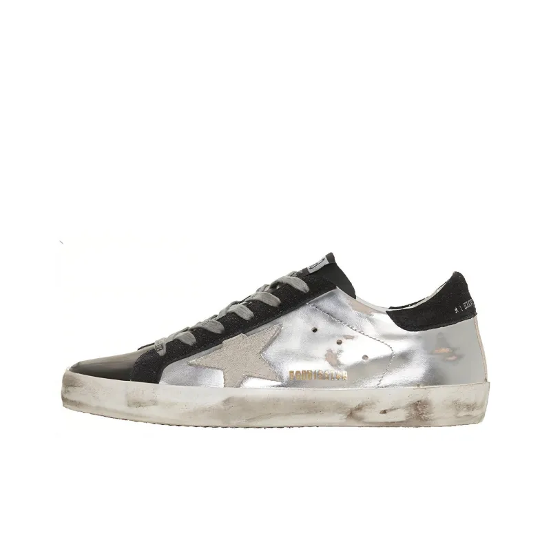Golden Goose Super Star Stylish Skateboarding Shoes Women's Silver-0