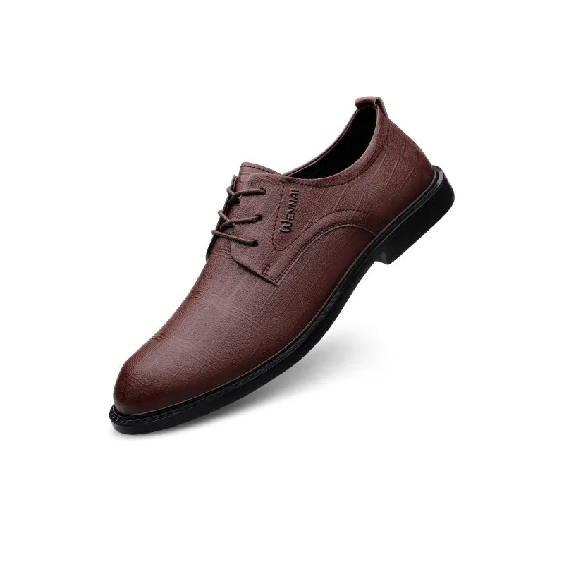 Wen Nai Dress Shoes Men's Dark Brown-2