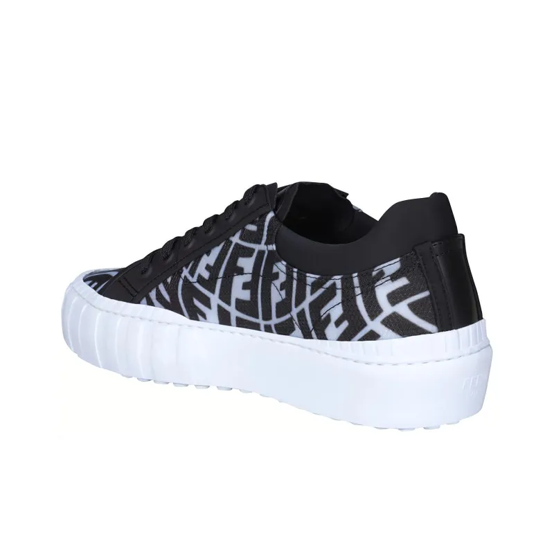 FENDI Low-Top Stylish Skateboarding Shoes Men's Black-2