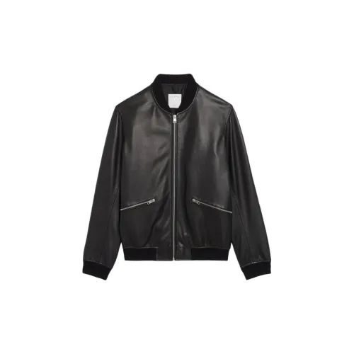 Sandro Men Leather Jacket