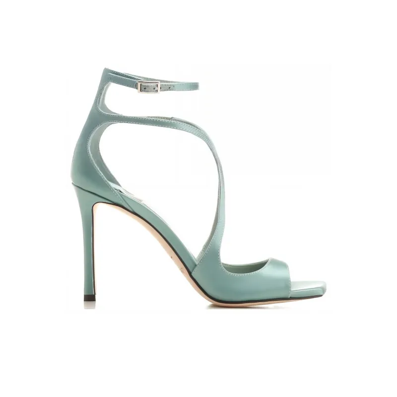 Jimmy Choo Azia 95mm Metallic-effect Sandals-1