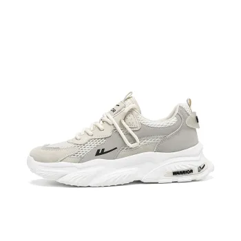 WARRIOR Chunky Sneakers Unisex Low Top Black/Beige