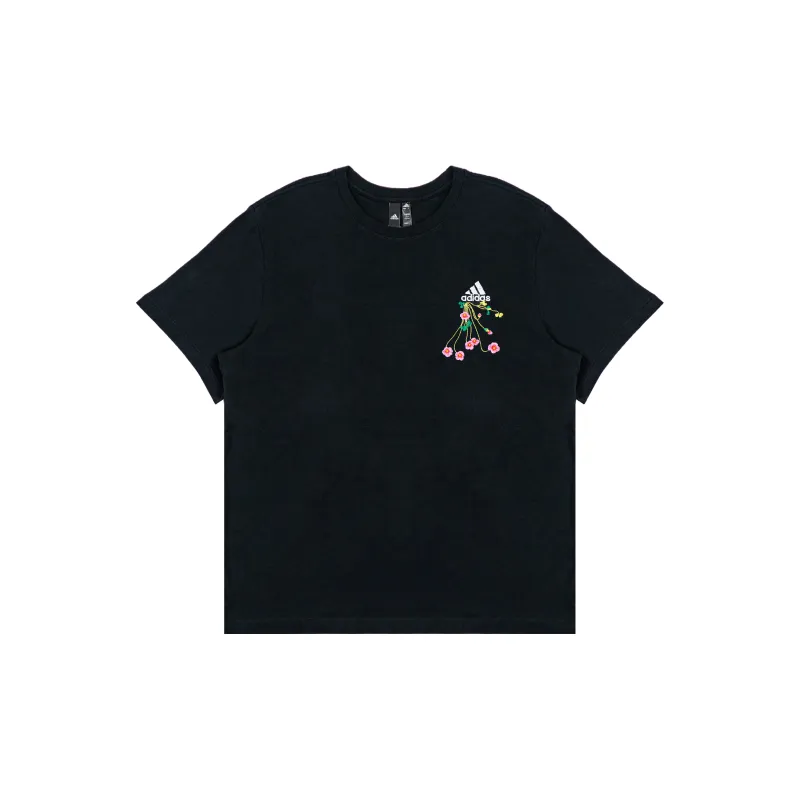 Adidas Classic Logo T Shirts 'Black'-1