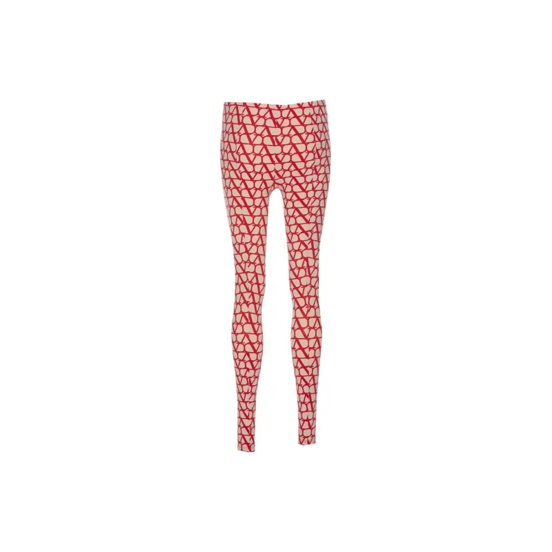Valentino Leggings Women's Red-1