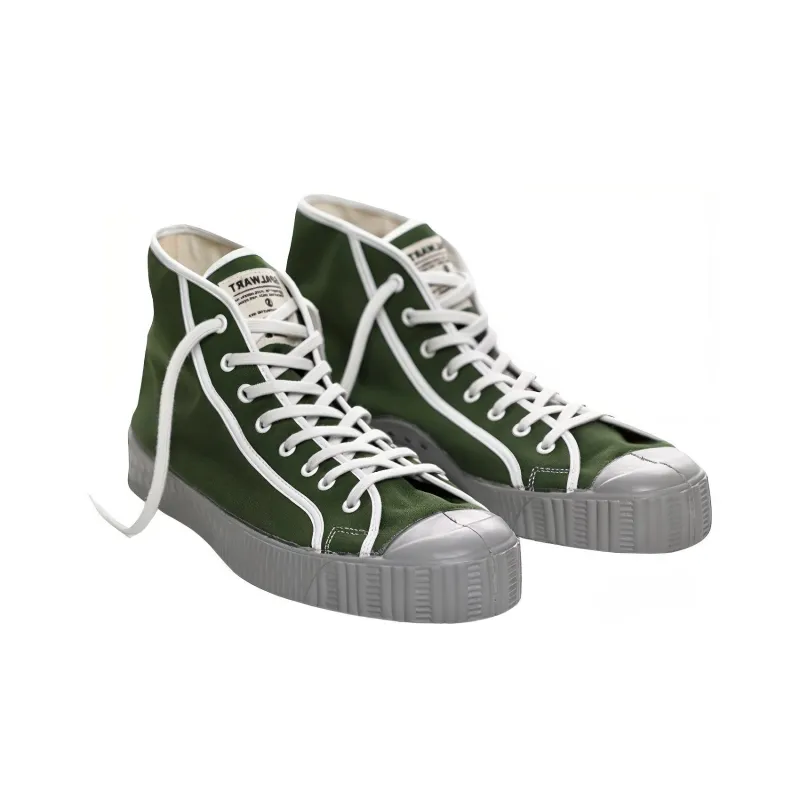 SPALWART Canvas Shoes Unisex High-Top Green-1