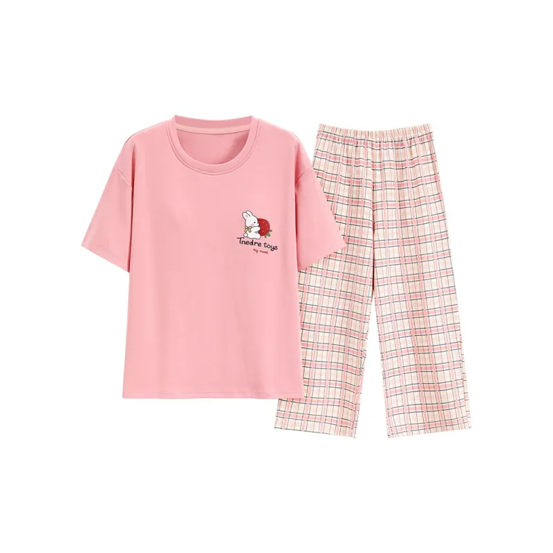 Mulong Family Pajama Set Women's Pink-0