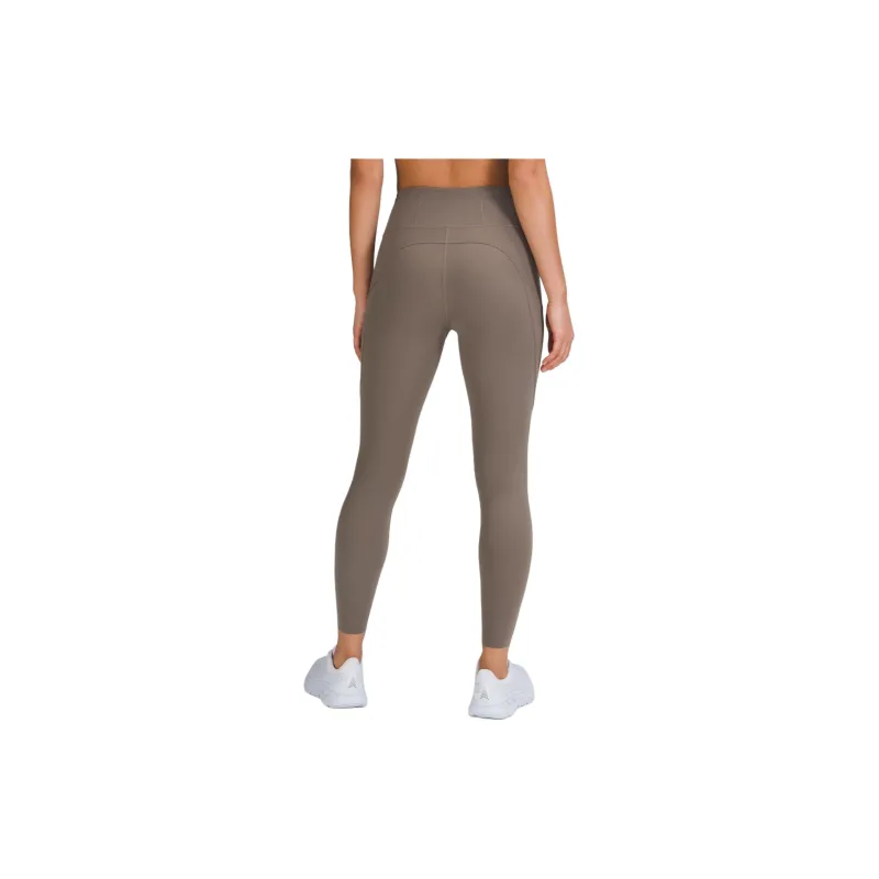 Lululemon Fast And Free Sports Pants Women's Khaki Brown-1