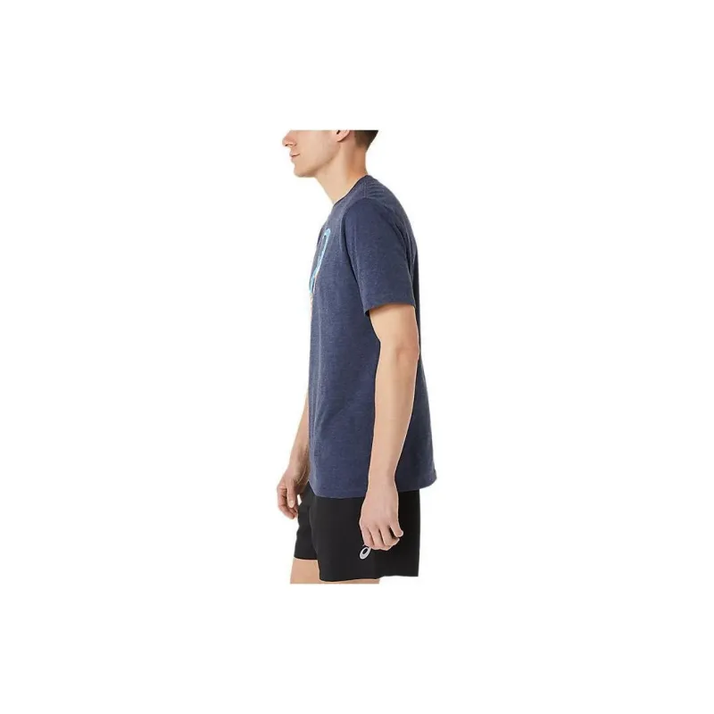 Asics M Asics Spiral A Stars And Stripes T-Shirt Men's Blue-2