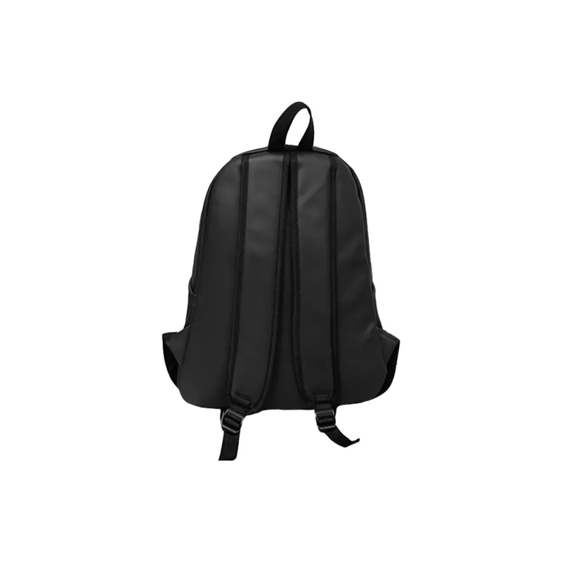 Slazenger Minimalist Soft Leather Travel Student Backpack Unisex Black/White Dark Brown-2