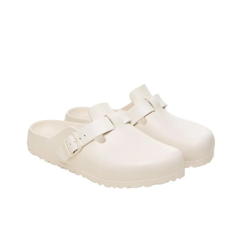 Birkenstock Closed Toe Slippers Women's White-2