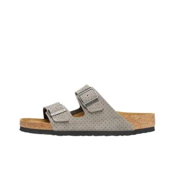 Birkenstock Arizona Perforated Suede Slides