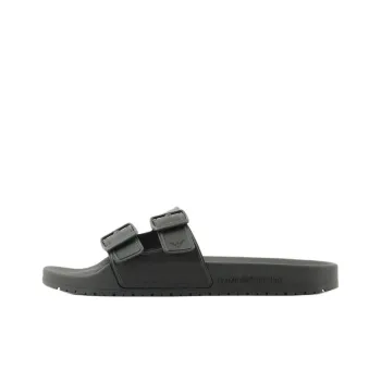 EMPORIO ARMANI Rubber Sole Slip Resistant Slide Slippers Unisex Black