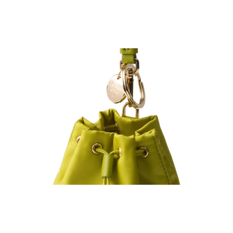 PRADA Re-EditionRe-Nylon Fabric Clutch Mini Women's Lotus Green-2