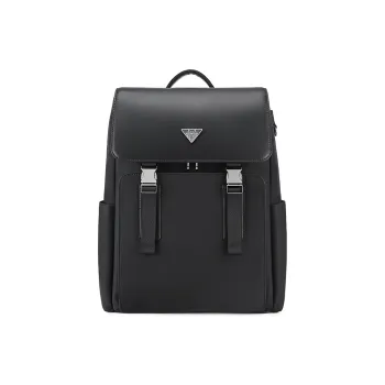 SEPTWOLVES Fabric Backpack Laptop Bags Unisex Black