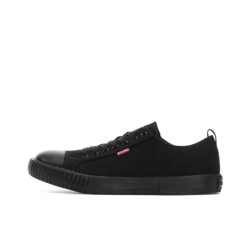 Levi's Anti Slip Wear Resistant Low Top Canvas Shoes Men's Black-0