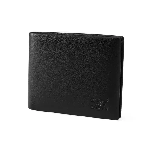 SEPTWOLVES Cow Leather Wallet With Coin Purse And Card Holder Men's