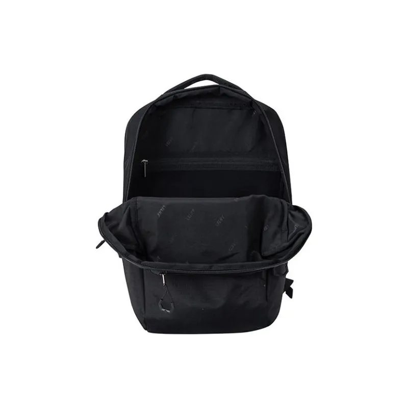 Anta × China National Geography, Collaboration Fabric Backpack Regular Unisex Basic Black-3