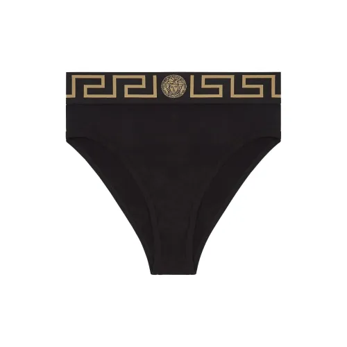 VERSACE Greca Border Briefs 2 Pack Black