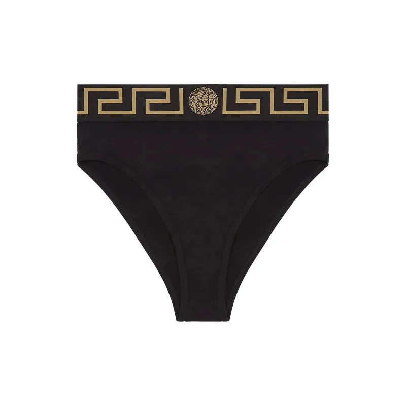 VERSACE Greca Border Briefs 2 Pack Black-0