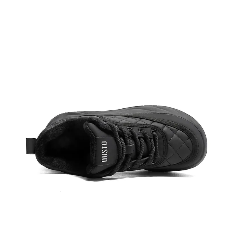 DUSTO Thermal Slip Resistant Cushioning Abrasion Resistant Height Increasing Mid Top Skateboard Shoes Women's-3