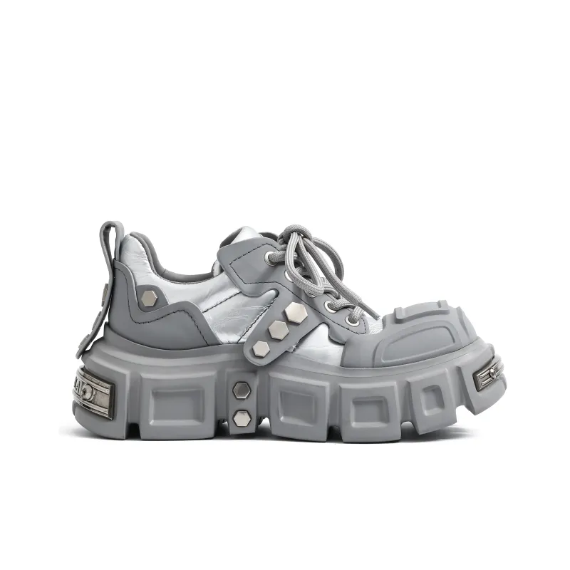 VINYVIOLA Ugly Anti Slip And Wear Resistant Height Increasing Low Top Loafers Women's-11