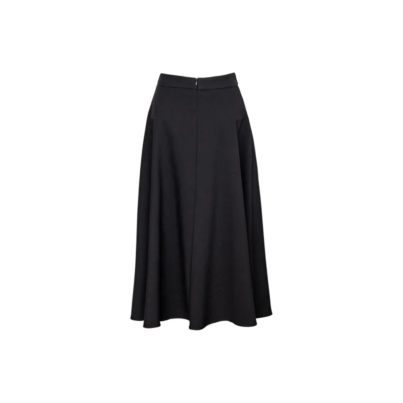 ROEYSHOUSE Casual Long Skirts Women's Black-1