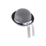 Gray White Ribbon