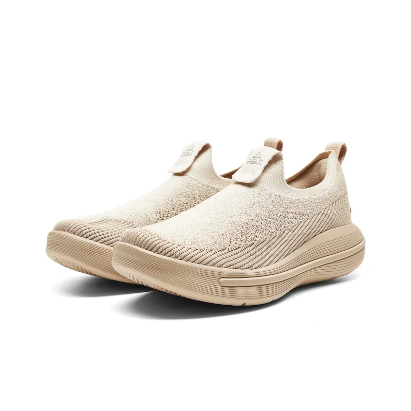 PEAK Training Shoes Men Low Top Khaki Floral Yarn-2