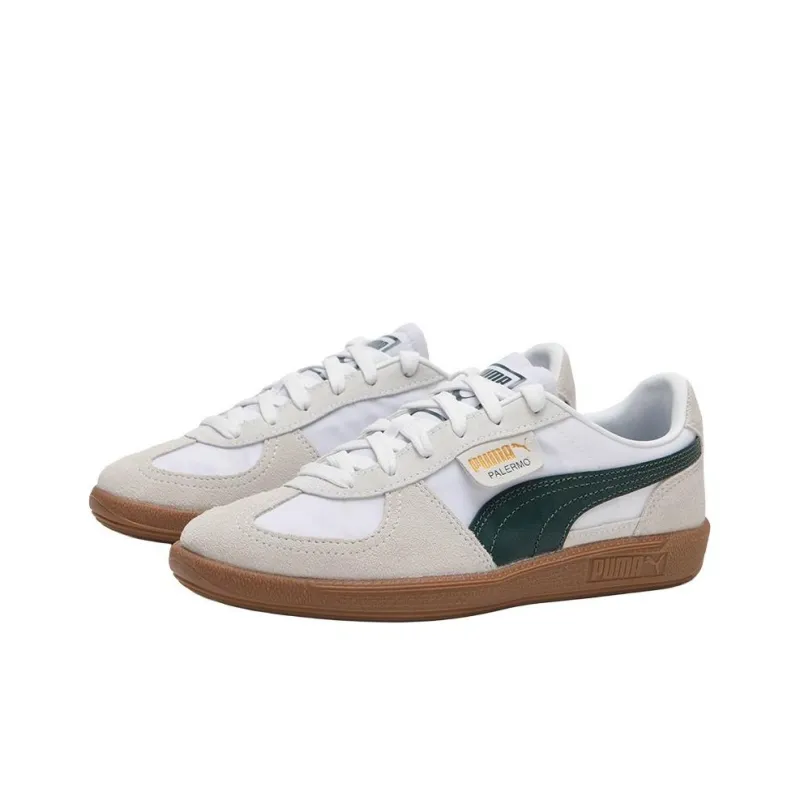 PUMA Palermo Low Top Casual Shoes Unisex Gray Green-1
