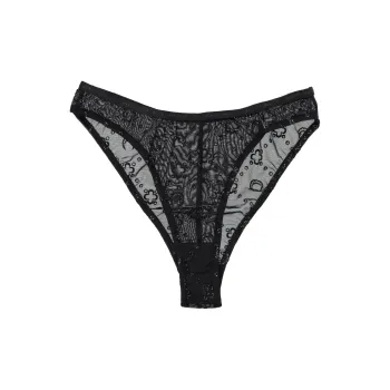 Marine Serre Mesh Flock Glitter Briefs