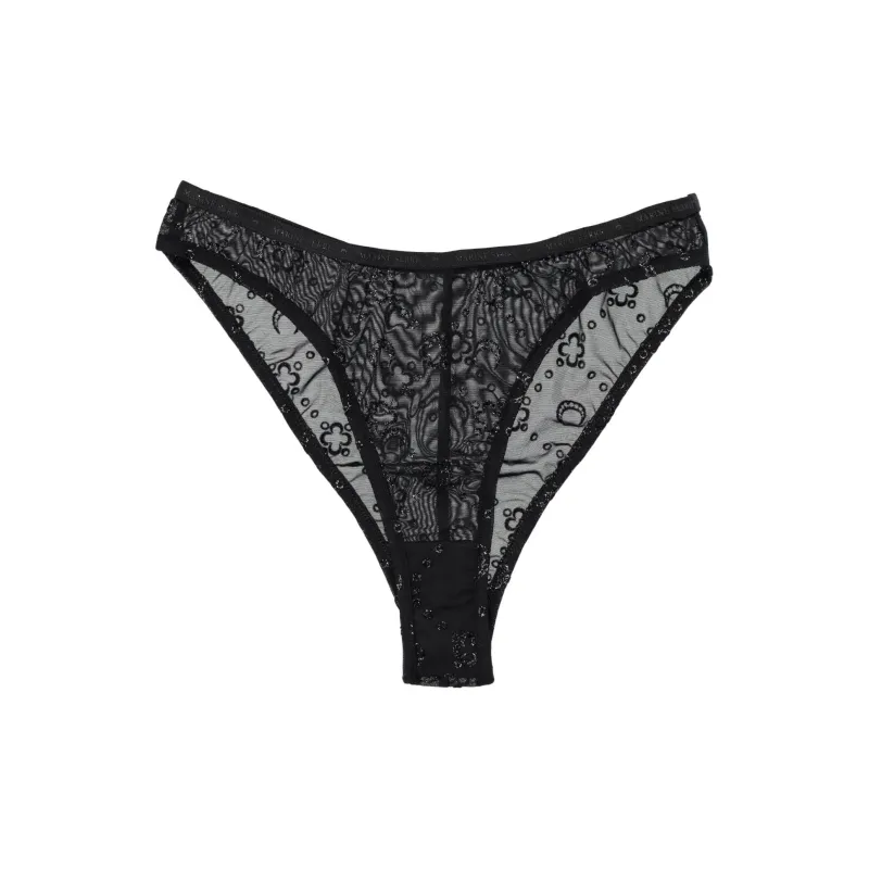 Marine Serre Mesh Flock Glitter Briefs-0