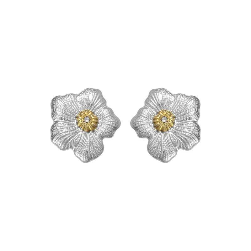 BUCCELLATI BLOSSOMS Series 925 Sterling Silver Earrings Women's-0