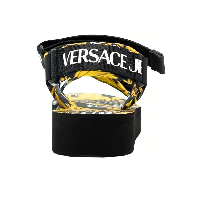 Versace Women's Garland Logo Platform Sandal 'Baroque Print - Black'-5