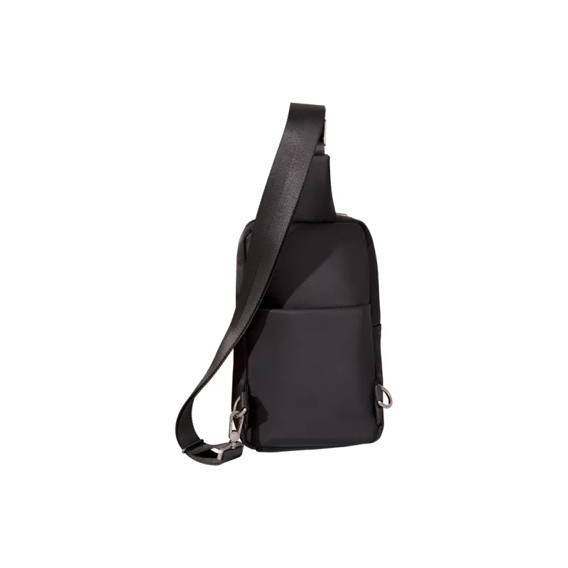 FIDO DIDO Fabric Crossbody Bag, Sling Bag Medium Size Men's Black-2